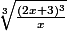 {\sqrt[3]{\frac{(2x+3)^{3}}{x}}} \right)